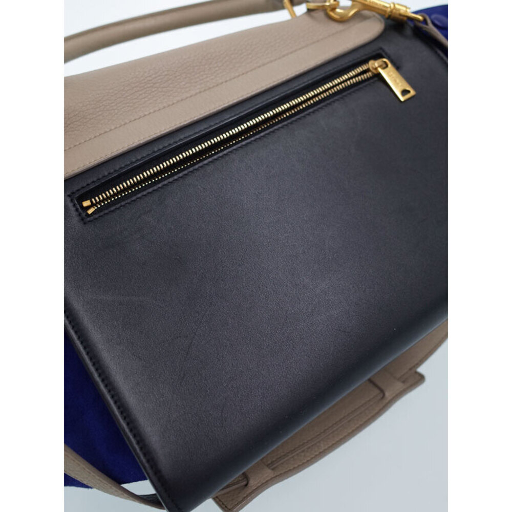 Celine Shoulder Tricolor Bag Trapeze Handbag - Picture 6 of 9